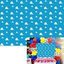 BINQOO 7x5ft Cartoon Blue Sky White Clouds Backdrop Kids Birthday Party Boy Baby Shower Photography Background Photo Studio Props (7x5FT(width 210cm x Height 150cm))