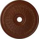 Ekena Millwork CM29OABMC - 29 1/8"OD x 3 5/8"ID x 1"P Oak leaf Ceiling Medallion (Fits Canopies up to 6 1/4") - Ceiling Medallion, Burnished Mahogany Crackle