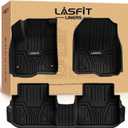 LASFIT Floor Mats for Honda CR-V 2026 2025 2024 2023 (Gasoline & Hybrid & e:FCEV), All Weather TPE Custom Fit Anti-Slip Pet Friendly Car Liners, 1st & 2nd Row Black