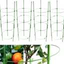 4Pack Adjustable Tomato Cages, 36 Inch Plant Support Garden Trellis for Tomatoes, Cucumbers, Vegetables, Flowers, Roses & Climbing Vines – 4 Adjustable Rings for Sturdy Growth