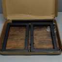 NomNest Step Stool, Height-Adjustable Wooden Step Ladder Foot Stool Small Kitchen Stool Helper for Toddler Adults, Ladder Chair for Home Bedside Bathroom Sink Potty-Black