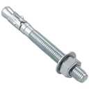 Wensilon 5/8x6 10Pcs Inch Standard Fasteners for Heavy-Duty Zinc Wedge Anchors for Cement and Concrete