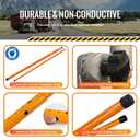 15 ft Height Stick for Semi Trucks, Telesopic Load Height Measuring Sticks with Portable Bag & Folding Cross Pole, Heavy Duty Haul Carrier Essential Tool for Oversize Trailer, Car Haulers