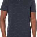Armani Exchange Men's Allover Printed Logo Stretch Polo Shirt, XS