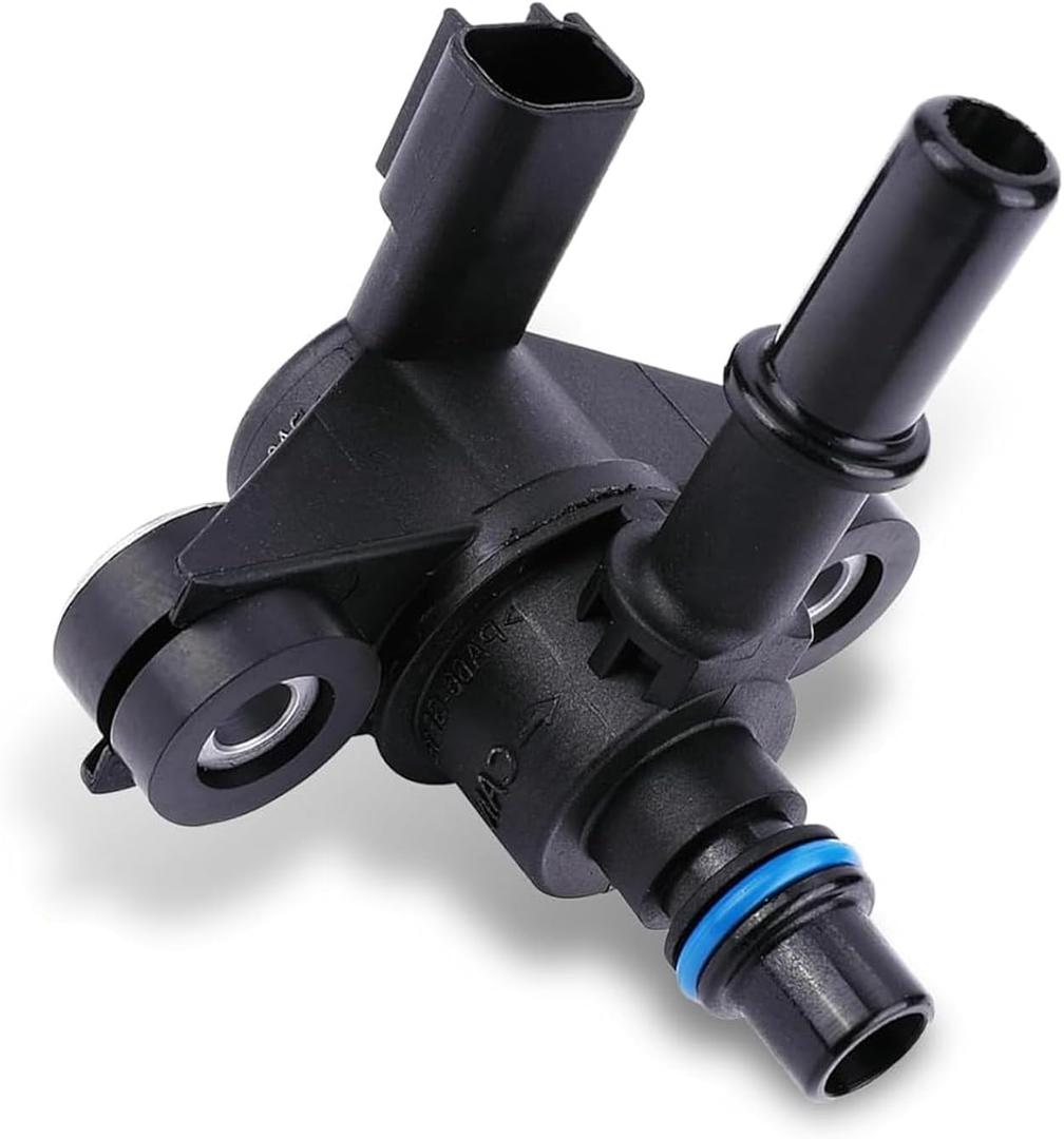 Vapor Canister Valve  Vapor Emission Purification One-way Control Purge Valve with Rubber Ring, Standard Replacement 9U5Z9C915AB AU5Z-9C915-B 9U5Z-9C915-A, Compatible with Ford (Black)