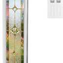 Pushglossy 8" x 36" Entry Door Glass Window Insert, Nouveau Sidelite