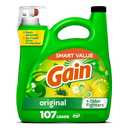 Gain Liquid Laundry Detergent, Freshness, Odor Defense, High Efficiency Washing Machine Liquid Laundry Soap, Original Scent, 154 fl oz, 107 Loads
