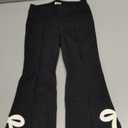 Gymboree Girls' and Toddler Flare Jeggings (4T, Black Bows)