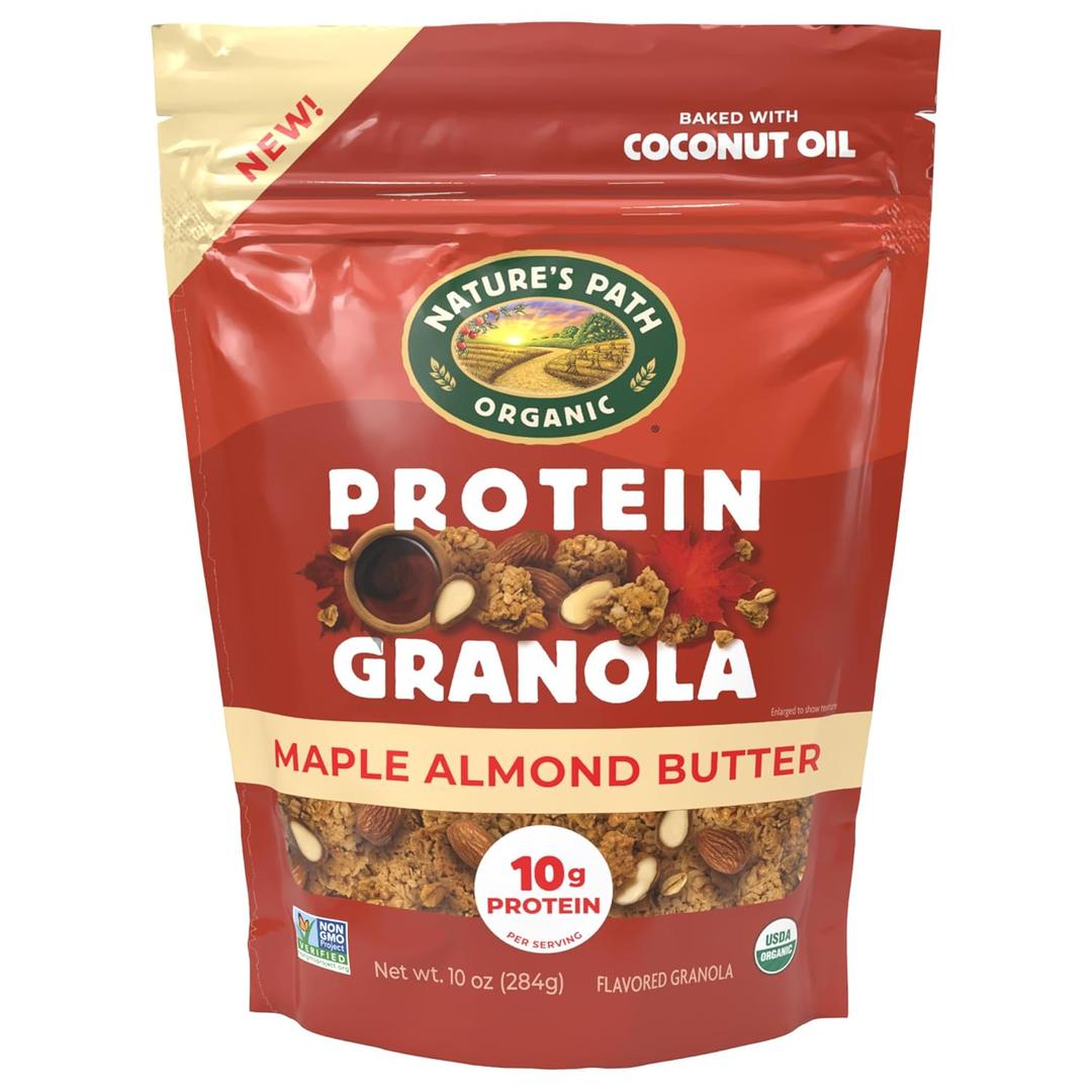 Nature's Path Organic Maple Almond Butter Protein Granola, 10 Ounce (Pack of 1), No BB Date