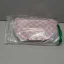 Bum Bags for Women Checkered Crossbody Bag Large Nylon Belt Purse Fanny Packs, Bonus with a Extra Strap