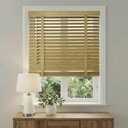 2" Cordless Bamboo Blinds,Indoor Windows Horizontal Wood Blinds 23.5"Wx72"H | Room Darkening Wooden Window Shades for Interior Bedrooms, Living Rooms, Offices Natural.