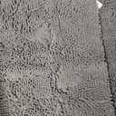 Area Rug Sets 2 Piece, Bath Mat Set, Plush Absorbent Shaggy Chenille Washable Mats, Includes, 24x17 and 30x20 Inch Rugs, Grey