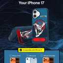Belkin Marvel Spider-Man iPhone 17 Case, MagSafe with Kickstand | Magnetic, Qi2 compatible, 6.5ft drop protection, raised edge, shockproof, ultra-slim design, camera control, protective case,