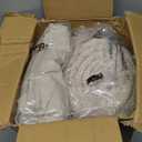 Monbix King Size Comforter Set - 7 Pieces Bed in a Bag King, Apricot Beige Bedding Sets with Comforter, All Seasons Comforter Bed Set with Sheets, Pillowcases & Shams (King(102"X90")