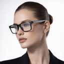 Prospek Blue Light Glasses Reading for Men and Women, For Computer Use, Blue Light Protection, Clear Lens 0 to +1.0 Diopters
