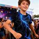 uideazone Boys Girls 3D Graphic Printed T-Shirt Crewneck Short Sleeve Tees 6-14 Years (9-12 Years)