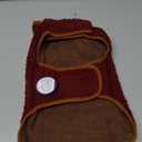 cyeollo Warm Dog Coat Fleece Sherpa Winter Sweater Coats, Turtleneck Dog Jacket Vest for Small Medium Large Dogs, Reversible Cold Weather Pet Coats, Burgundy, M (Medium (10-15lbs))