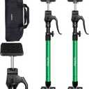 Cabinet Jacks for Installing Cabinets, Adjustable Third Hand Quick Support Pole 23.6"-45.3" inches 200lbs Capacity for Dust Barrier Poles, Drywall Lift Furniture Jack Rod & Zip Wall Pole Kit,2-Pack