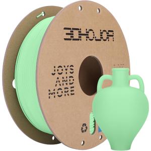 3DHoJor Matte PLA Filament 1.75mm Matte Green, PLA 3D Printer Filament, 1kg Spool (2.2lbs) PLA Filament, Fit Most FDM 3D Printer