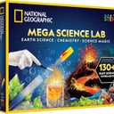 National Geographic Mega Science Lab - Kit for Kids with 75 Easy Experiments, Featuring Earth Science, Chemistry Set, and Magic STEM Projects for Boys and Girls