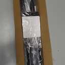 CorkLatta Matte Black Shower Curtain Rod,1 Inch Diameter Stainless Steel Adjustable Spring Tension Rods 32 to 80",with Holders,Anti-Slip,Curtain Rods No Drilling(1 Pack)