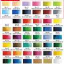 Kuretake GANSAI TAMBI Watercolor paint set 48 Colors, Professional-quality art supplies for artist, drawing, sketch, Non-Toxic, Made in Japan