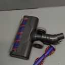 Updated Motorized Brush with Headlights for Dyson V6 Series DC59 DC62 Vacuum Cleaners,Two Rollers Replacement Head of Soft & PP Bristles Roller, Motorhead Attachment for Wood Floor, Carpet Cleaning