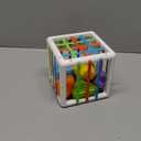 Aprilwolf Montessori Toys for 1 Year Old, Cube & 6 Sensory Shape Blocks, Baby Toys 12-18 Months, Developmental Infant Birthday Gifts for Learning Toddler Age 1 2 3 (4.9 inch Shape Sorter Cube)