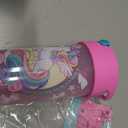 17oz Unicorn Kids Water Bottle, Total My Style Toddler Spout Cover and Carry Handle Design Lid Leak Proof BPA free Cup for Girls Ages 3+ Dishwasher Safe for Sports School Travel with Silicon Straw