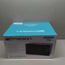 Emerson MW7302B Compact Countertop Microwave Oven with Touch Control, LED Display, 700W, 10 Power Levels, 6 Auto Menus, Glass Turntable and Child Safe Lock, 0.7 Cu., Ft. Black