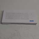 Wireless Keyboard and Mouse Combo, Full-Sized Wireless Keyboard and Adjustable DPI Mouse, 2.4GHz USB Receiver, Keyboard and Mouse for PC, Windows, Desktop, Laptop (Mint Green and White)