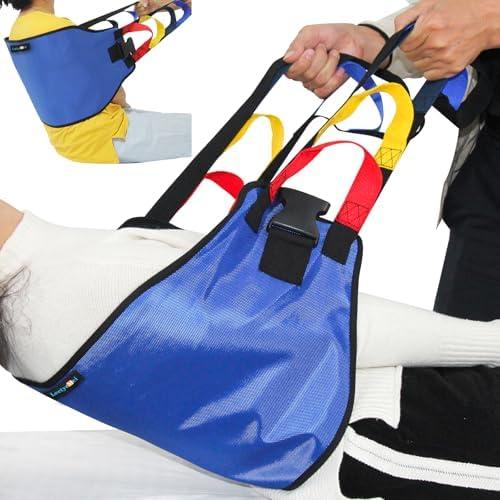 Amazon.com: Leetye Mei Transfer Belt Transfer Sling - Padded Gait Belt - Heavy Duty Patient Lift, Mobility Standing and Lifting Aid for Disabled, Elderly, Injured - Safely Move from Bed and Wheelchair (Blue) : Health & Household