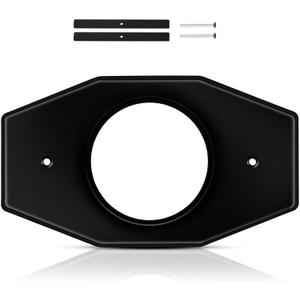 Tandefio 1 Set One Hole Remodel Plate Compatible with Moen Renovation Shower Cover Plate Compatible with Delta Tub Valve for 2 Handle or 3 Handle Shower Updates (13" X 7.5",Matte Black)