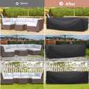 Heavy Duty Patio Furniture Covers Waterproof, Mrrihand Patio Furniture Outdoor Sectional Sofa Set , Patio Table and Chair Set Cover 89.7"L62.2"W28.3"H