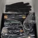 5 in 1 Blow Dryer Brush, Upgrade Hair Dryer Brush Set Negative Ion Air Styler Curling Wrap Air Curler, Hot Air Brush Curling Iron Hair Styling Tools As A Gift for Straight/Curl/Dry/Smooth (Gold)