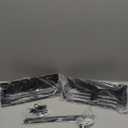 5 Pack Magnetic Spice Storage Rack Organizer for Refrigerator and Oven, Black Fridge Organizers and Storage, Paper towel holder, Punch and no-punch dual purpose (Black)