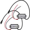 Weewooday 2 Pieces 12V to 5V Converter DC-DC Buck Module Micro USB Power Adapter Car Power Converter Regulator