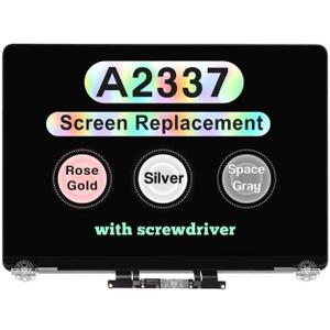 Screen Replacement for MacBook Air M1 2020 A2337 EMC 3598 Retina Full LCD Display Assembly 13.3" 2560x1600 (Space Gray)