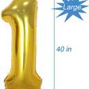 4 x Tellpet Gold Number 18 Balloon, 40 Inch