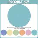 2 x Newtay 24 Pack 10 Inch Dry Erase Dots for Classroom Tables Dry Erase Circles Colorful Removable Board Marker Wall Sticker Decal Spot Set for Student Tables Desk School Teacher Supplies(Warm Color)