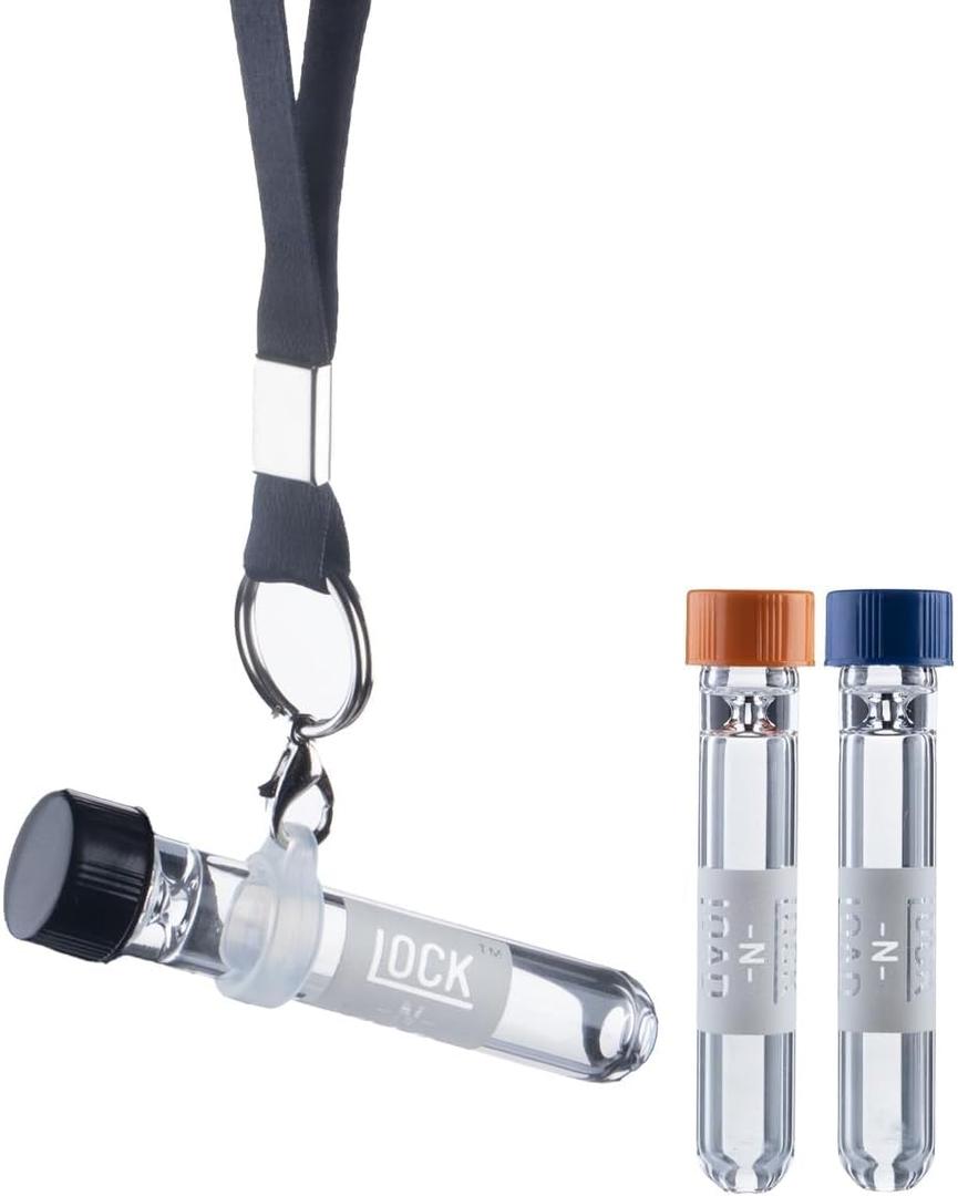 AirWalker 3-Pack with Screw-On Cap & Lanyard | 73mm Length, 12mm Diameter