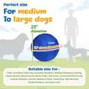 25" Herding Ball for Dogs, for Australian Shepherd, for Cattle, for Border Collie, for Blue Heelers & Other Medium to Large Dogs, Herding Dog Ball, Herding Dog Toys, Horse Ball - Blue