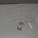 Happy Birthday Neon Signs for Wall Decor USB Dimmer Lighted & Neon Signs LED Suitable for Room Neon Wall Art Light Up Sign for Bedroom Bar Game Birthday Gift Teen Accessories Included