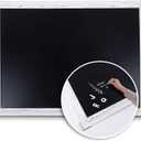 Loddie Doddie Magnetic Chalkboard - 46 x 34.5 in, White Rustic Frame, Mounting Hardware - Erasable Chalkboard Calendar - Magnetic Bulletin Board Message Center - Menu Board for Kitchen