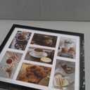 Golden State Art, 13.7x15.7 Matted Black Wood 7-Opening for 4 x 6 Collage Picture Frame