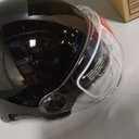 Motorcycle Half Shell Helmet for Men Women, DOT Certified, Black, L