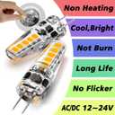 Heifymi G4 LED Bulb 3 Watt Equivalent 20W-35W Halogen Bulbs 2700K Warm White 350LM AC/DC 12-24 Volt for Landscape Lighting, Under Cabinet Lighting, Chandelier Lighting, Microwave Lighting,10 Pack