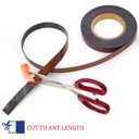 2 x Magnetic Tape Strips with Adhesive,Transparent Release Film (Width 1/2" Thickness 60 mil, 40 FT)