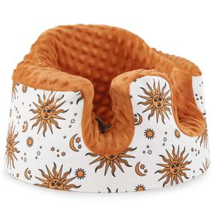 Seat Cover Compatible with Bumbo and Nuby Seat, Booster Seats Accessories, Soft Breathable Cover for Baby Girl Boy, Cover Only (Yellow)