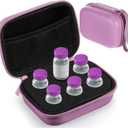 Teenyyou 6 Slots Insulin Peptide Fridge Carrying Case Vial Holder Storage Protector Bag, Fits Standard 10ml Vials, Insulin Cooler Travel Kits Case Organizer Diabetes Protector(Purple)